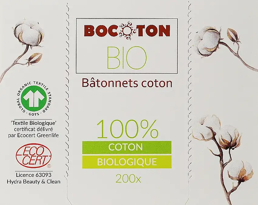 Økologiske vatpinde, 200 stk 56081142