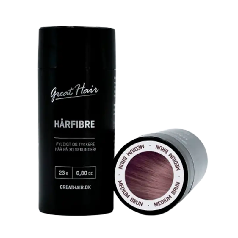 Great Hair Hårfibre - Medium Brun (23 g.)