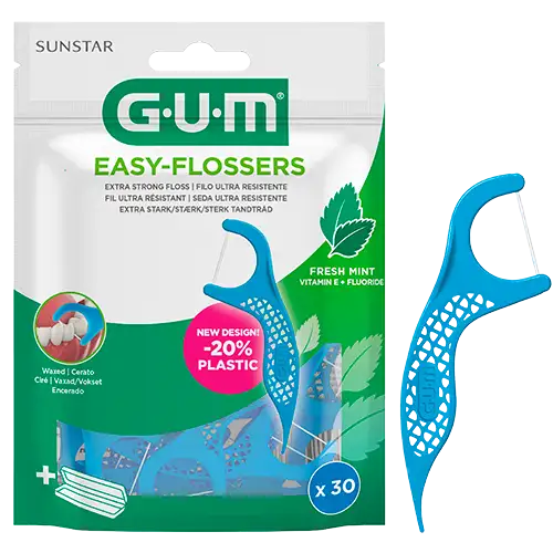 GUM Tandtråd M. Tandstik Easy Flossers (30 stk)