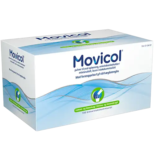 Movicol Pulver Oral Opløsning Lemon- & Limesmag (100 breve)