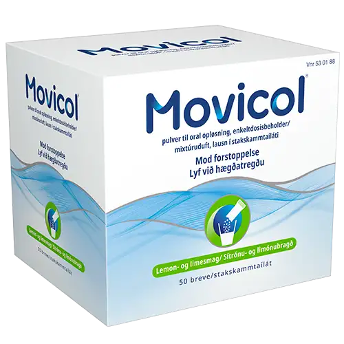 Movicol Pulver Oral Opløsning Lemon- & Limesmag (50 breve)