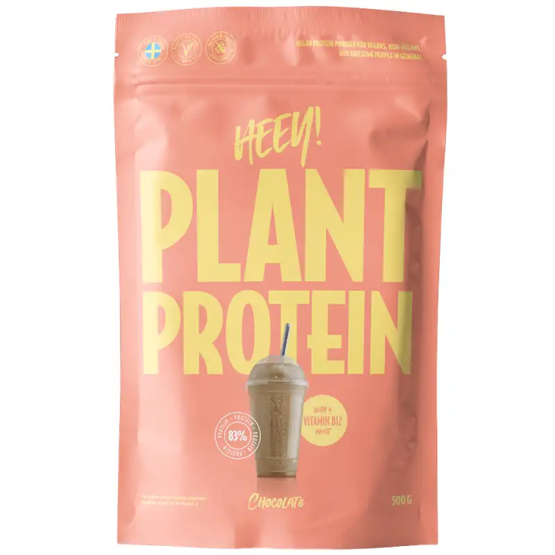 Heey! Vegan Plant Protein + Vitamin B12 Chocolate (500 g)
