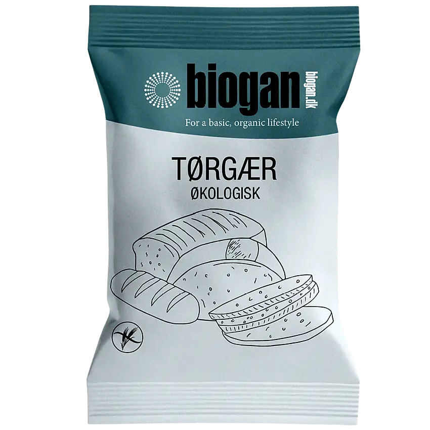 Biogan Tørgær Glutenfri Ø (9 g)