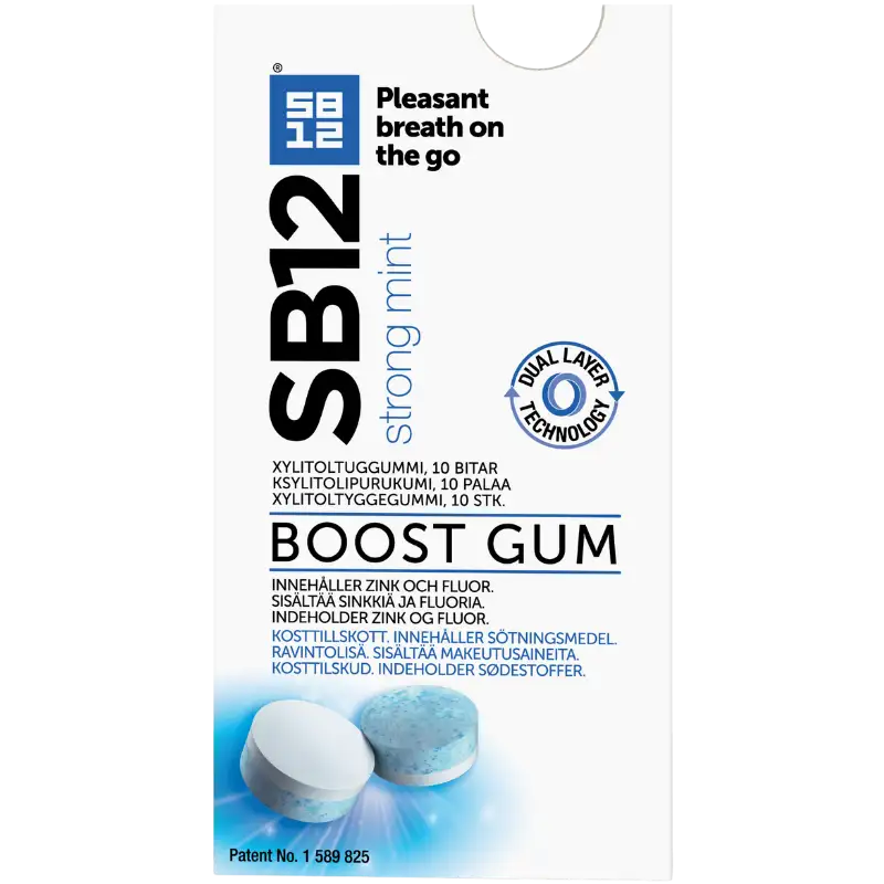 SB12 Boost Tyggegummi Mint (10 stk)