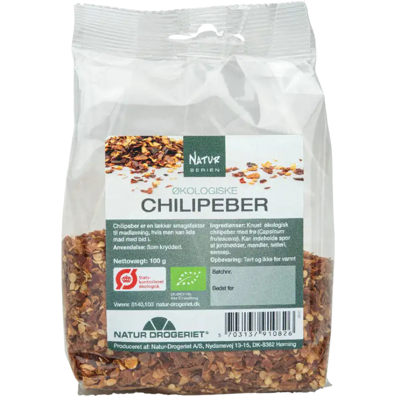 Natur Drogeriet Chili Knust med Frø Ø (100 gr)