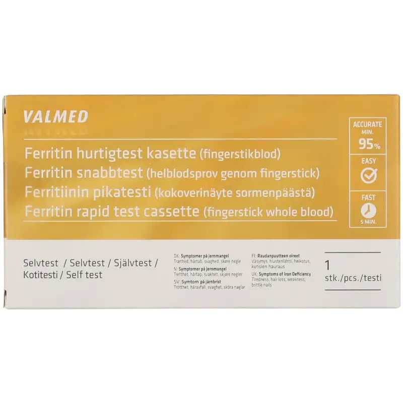 ValMed Ferritin Hurtigtest Kassette (1 stk)