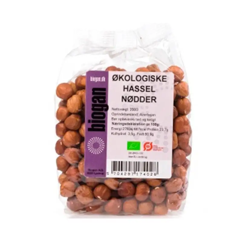 Biogan Hasselnødder Ø (200 gr)