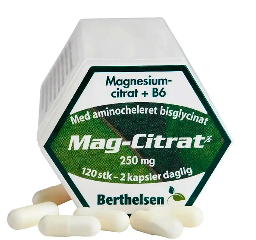 Berthelsen Mag-Citrat 375 mg 120 stk