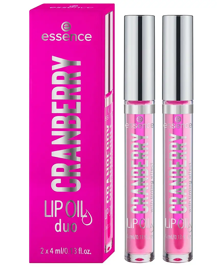 Essence Cranberry Lip Oil Duo 4 ml + 4 ml