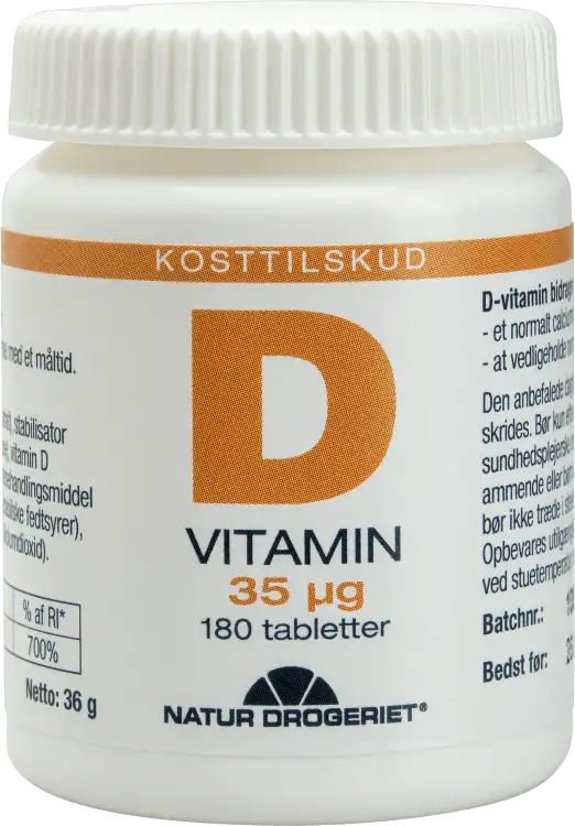 Natur Drogeriet Mega D Vitamin D3 35 mcg 180 stk