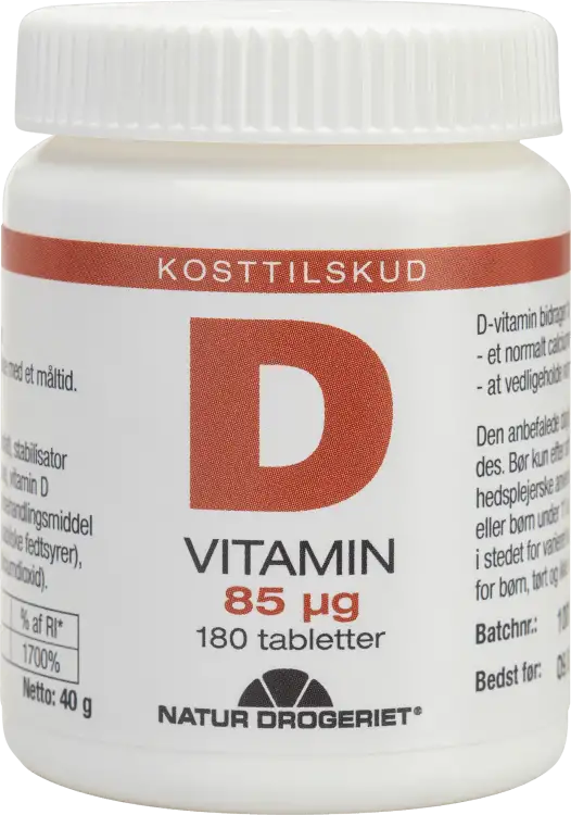 Natur Drogeriet Super D Vitamin D3 85 mcg 180 stk
