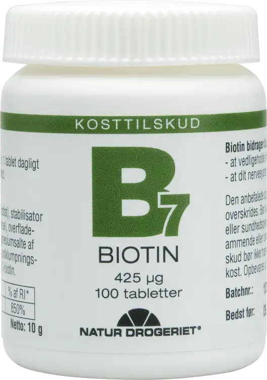 Natur Drogeriet Biotin 425 ug 100 stk