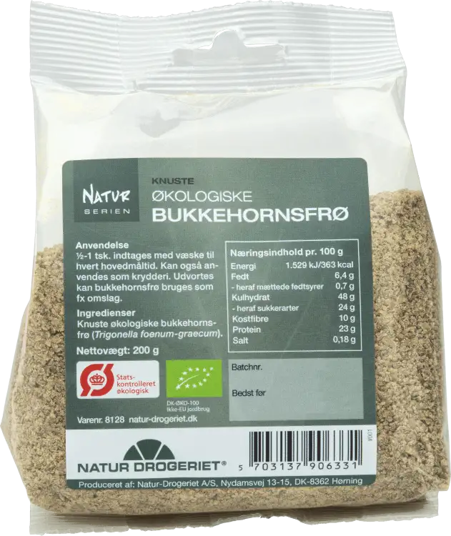 Natur Drogeriet Bukkehornsfrø Knust Øko 200 g