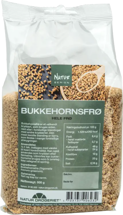 Natur Drogeriet Bukkehornsfrø Hele 500 g