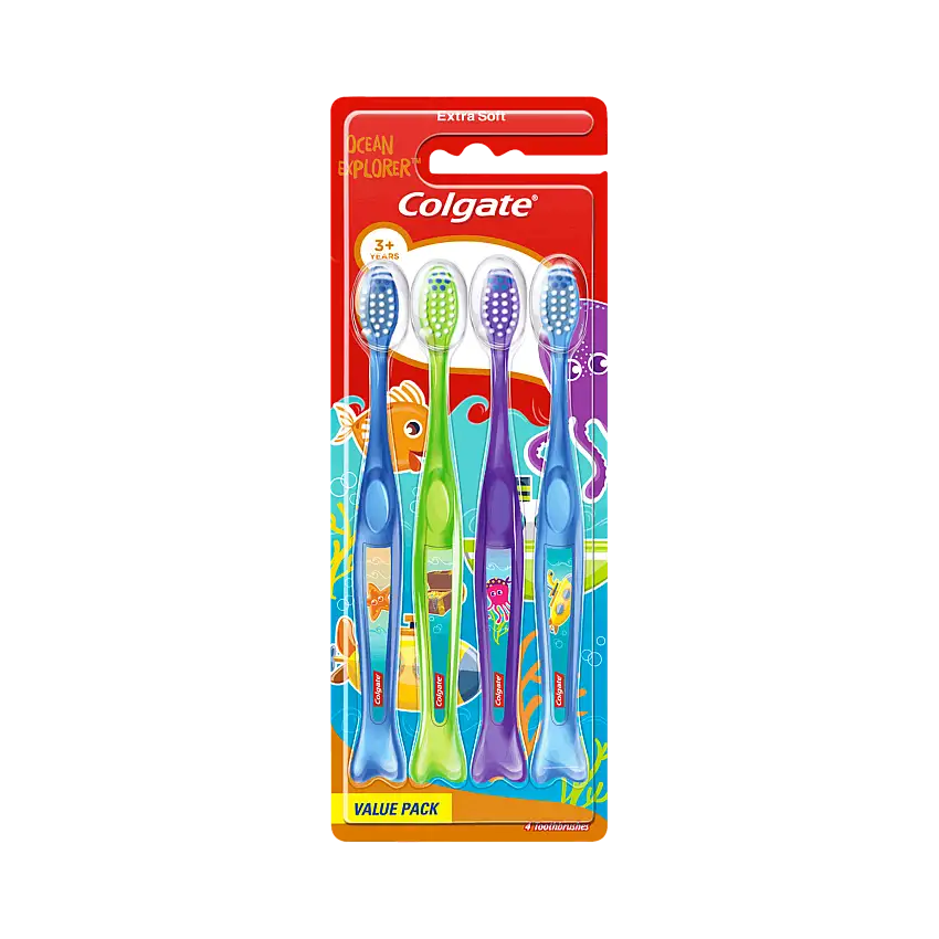Colgate Toothbrush Kids 3+ Ocean Explorer 4 stk