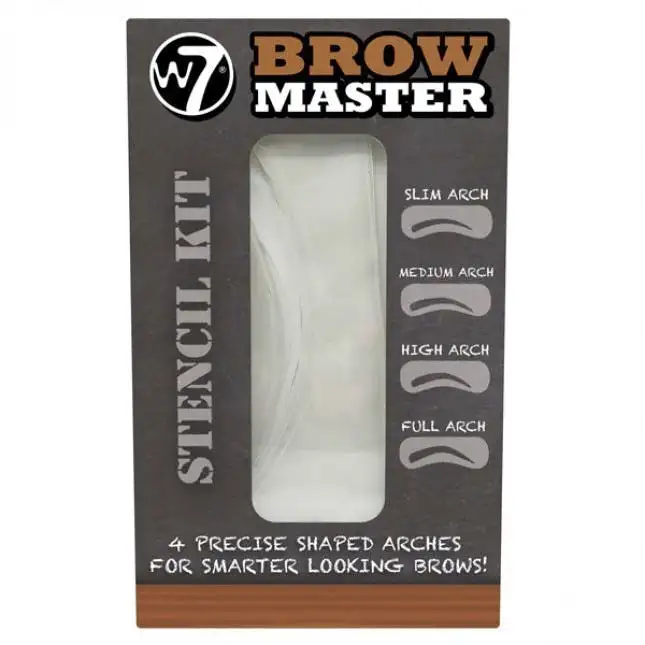 W7 Brow Master Stencil Kit 4 stk