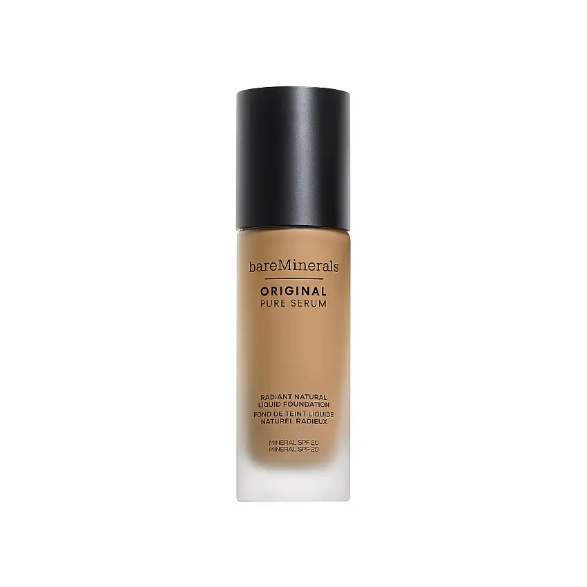 bareMinerals ORIGINAL Pure Serum Radiant Natural Liquid Foundation Mineral SPF 20 Medium Warm 3.5