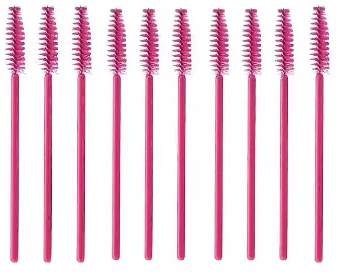 Børste til øjenvipper og øjenbryn, spiral, lyserød, 10 stk. 91841429