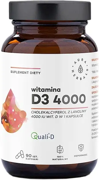 Kosttilskud "Vitamin D3 4000IE", kapsler 78186381