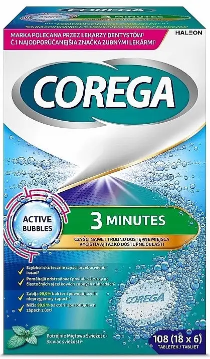 Tabletter til rengøring af proteser med 'Micro Clean' teknologi 16684448