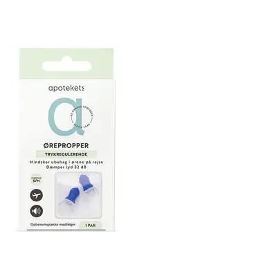 Apotekets ørepropper til flyrejser - lille