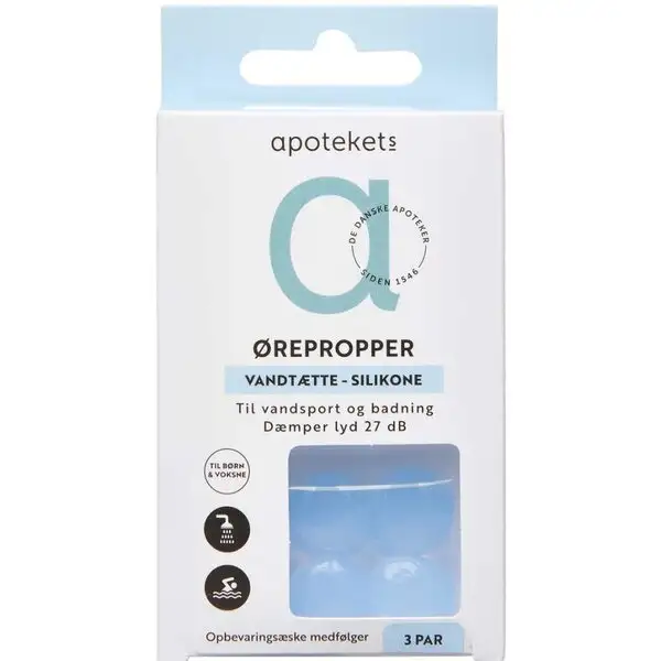 APOTEKETS SILIKONE ØREPROPPER