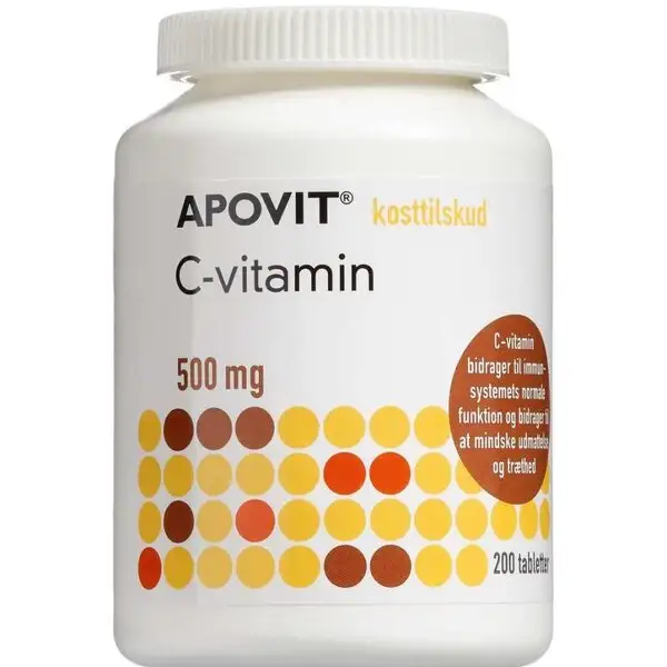 APOVIT C-VITAMIN TABLETTER 500 MG (200 STK)