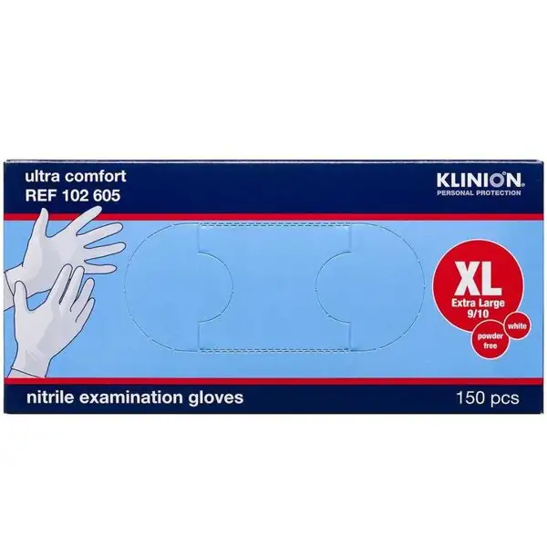 KLINION PROTECTION NITRILE HANDSKER (XL-PUDDERFRI)