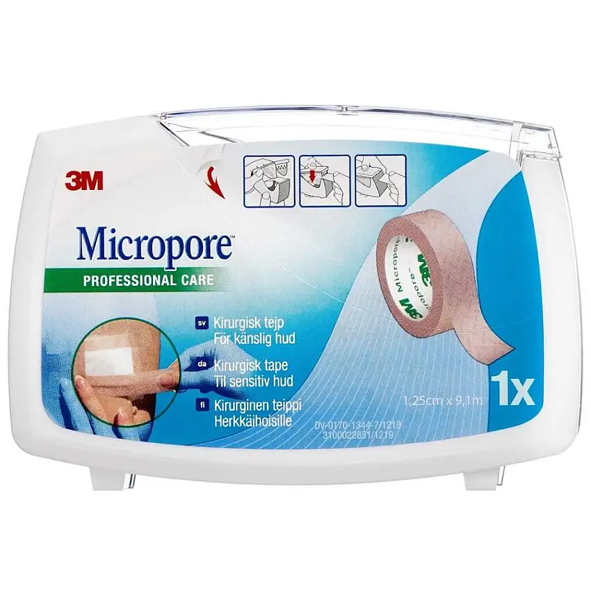 Micropore Kirugisk Tape Dispenser Brun