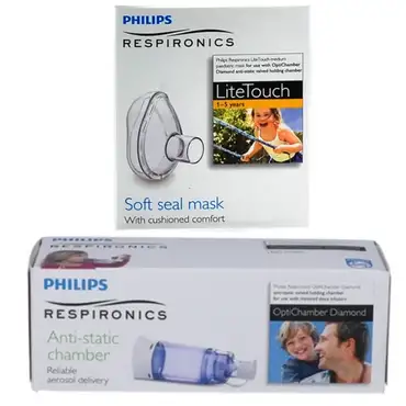 Philips lite touch maske + optichamber diamond spacer