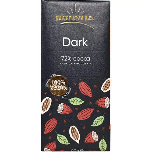 Chokolade Mørk 72% Cacao Ø | 100 gr