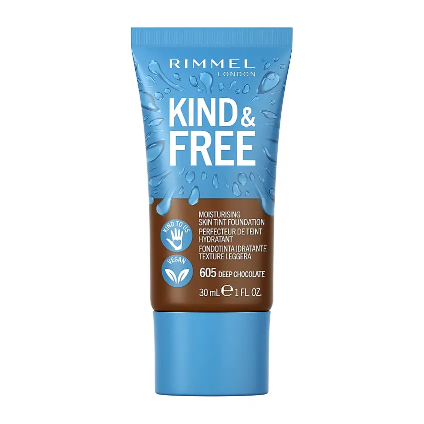 Rimmel Kind & Free Cosmetics Liquid Foundation Deep chocolate ML