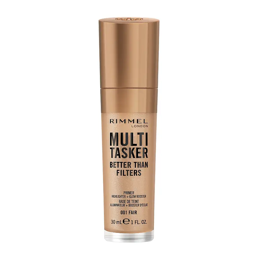 Rimmel Multi-Tasker Better Than Filters Face Primer, Glow Booster and Highlighter 001 Fair