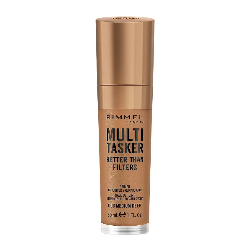 Rimmel Multi-Tasker Better Than Filters Face Primer, Glow Booster and Highlighter 006 Medium deep