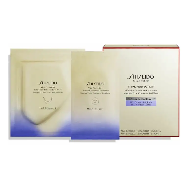 Shiseido Vital Perfection LiftDefine Radiance Face Maske 6 x 2