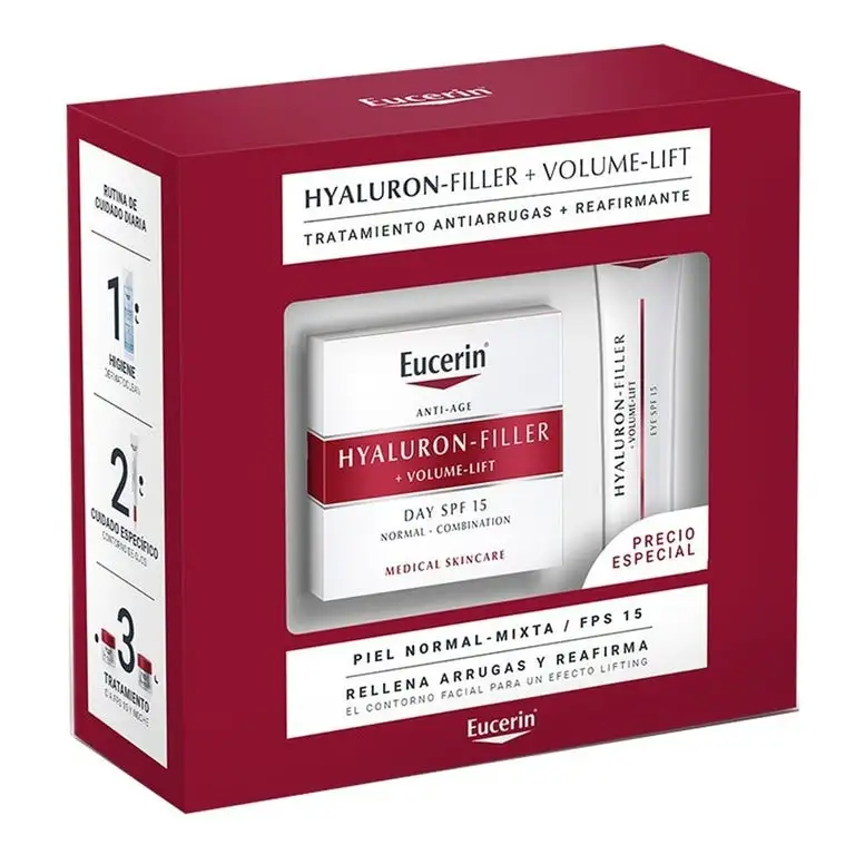 Eucerin Hyaluron-Filler + Volume-Lift Kombineret hud SPF 15 Sæt