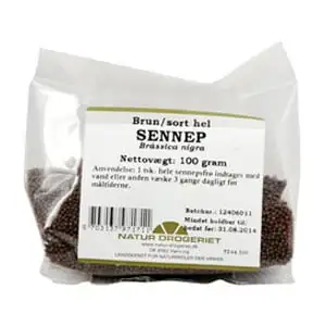Natur Drogeriet Sennepsfrø brun hel (100 gr)