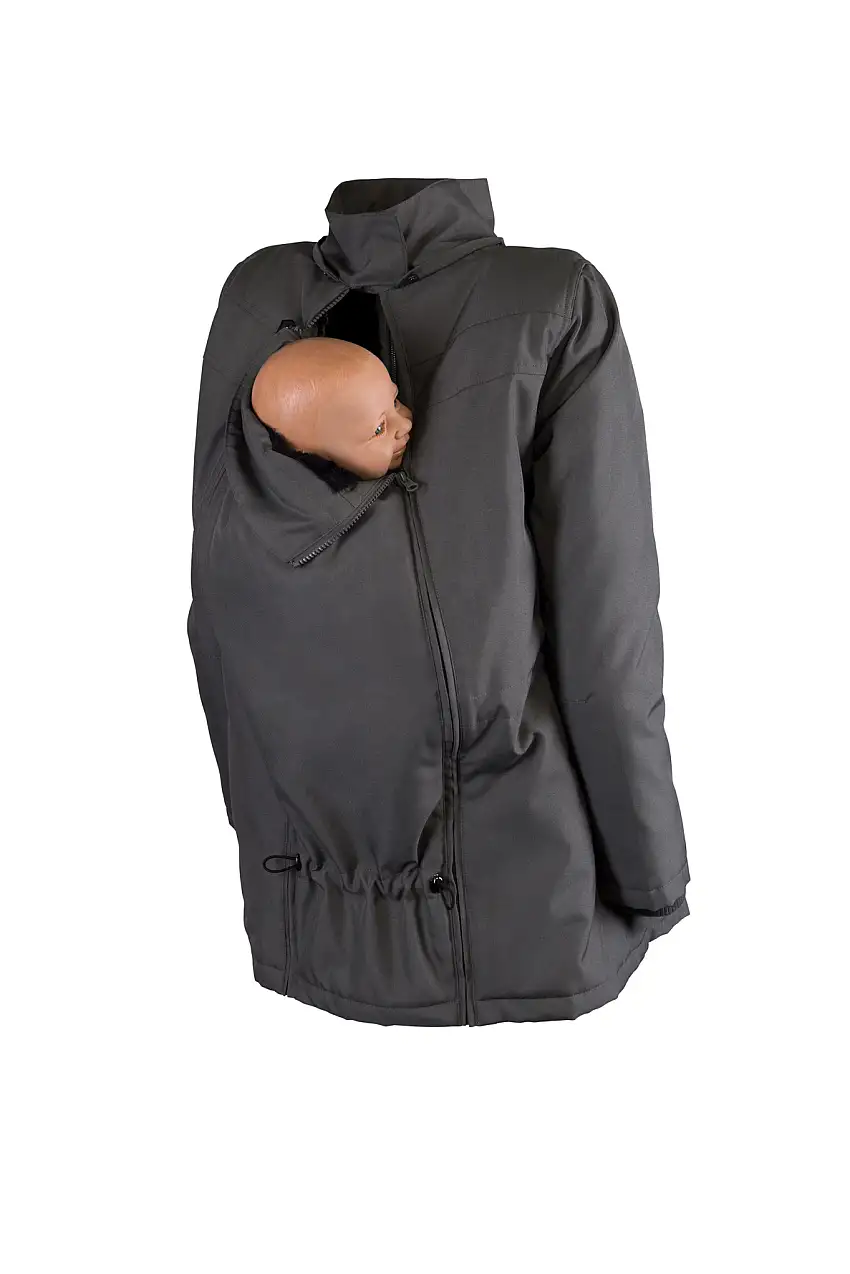 Wombat Wallaby Graviditets- og bærejakke Grey/Black XL