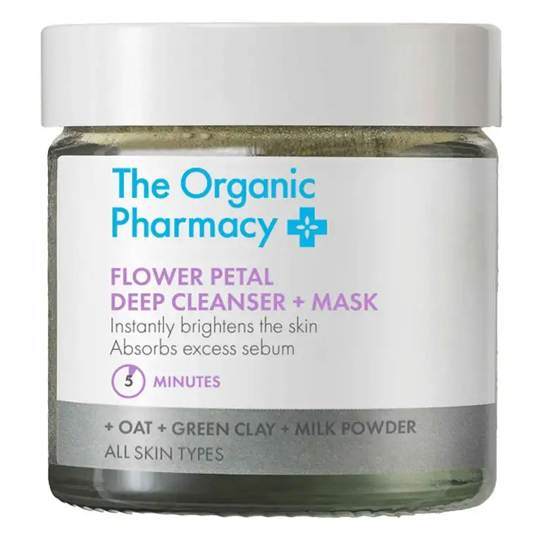 The Organic Pharmacy Flower Petal Deep Cleanser & Mask 40 g