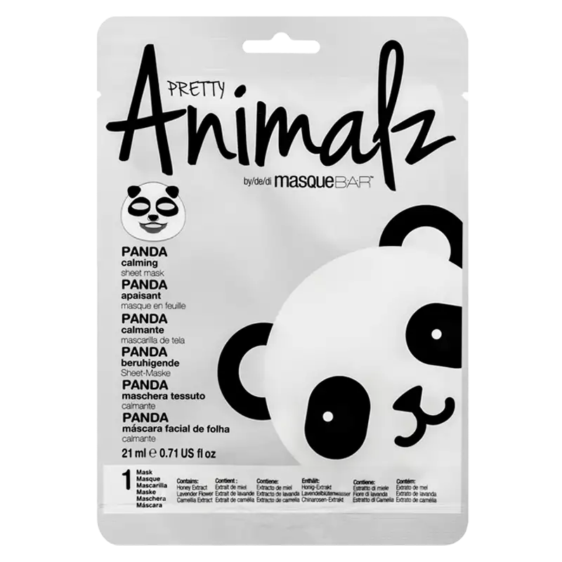 MasqueBar Animalz Panda Sheet Mask (1 stk)