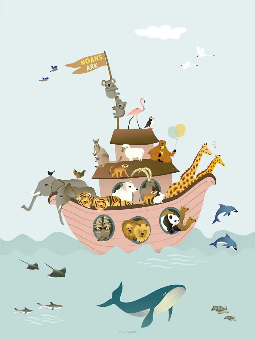 ViSSEVASSE Plakat 'Noah's Ark' 50 x 70 cm