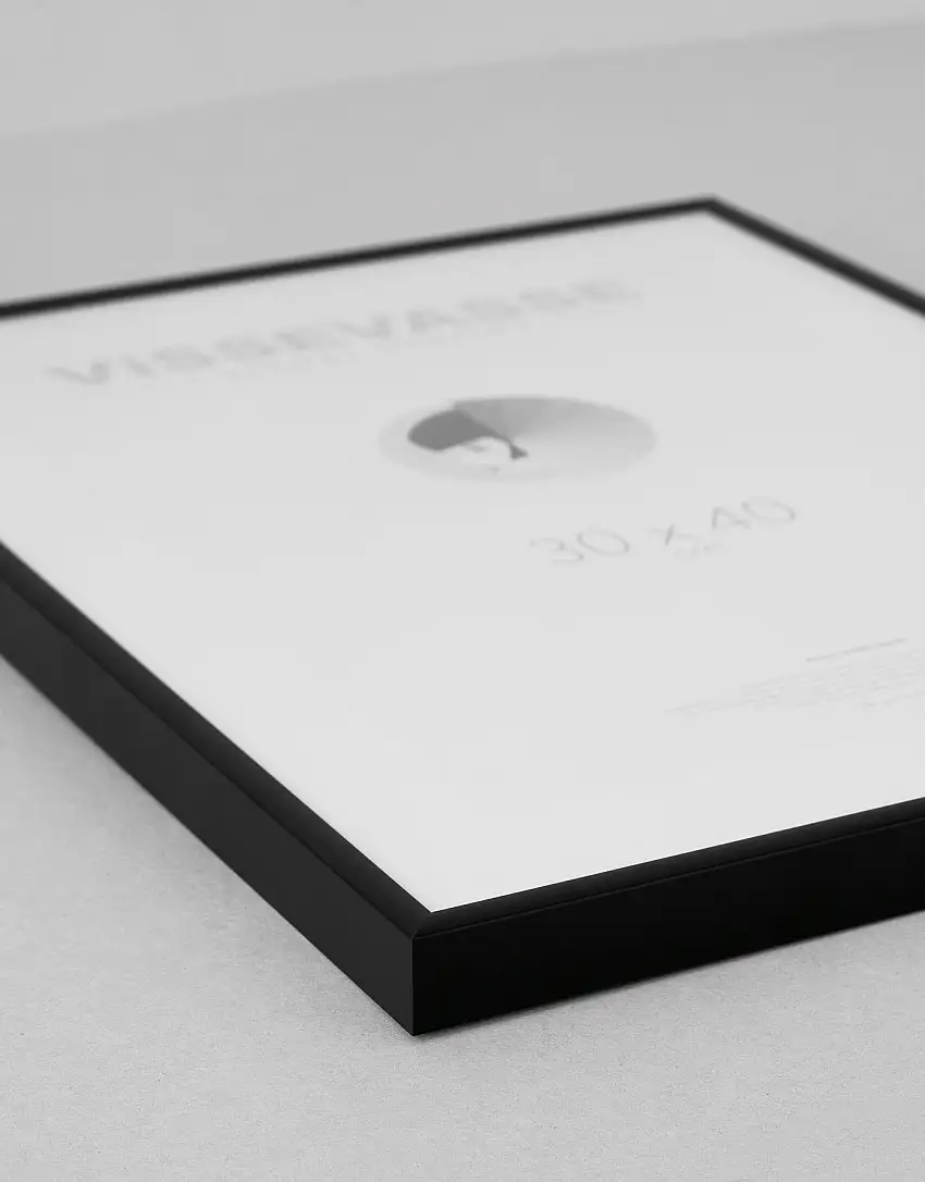 ViSSEVASSE Billedramme Alu Mat Sort Aluminium 30 x 40 cm