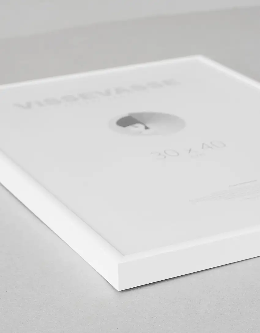 ViSSEVASSE Billedramme Hvid Alu Mat Hvid Aluminium 50 x 70 cm