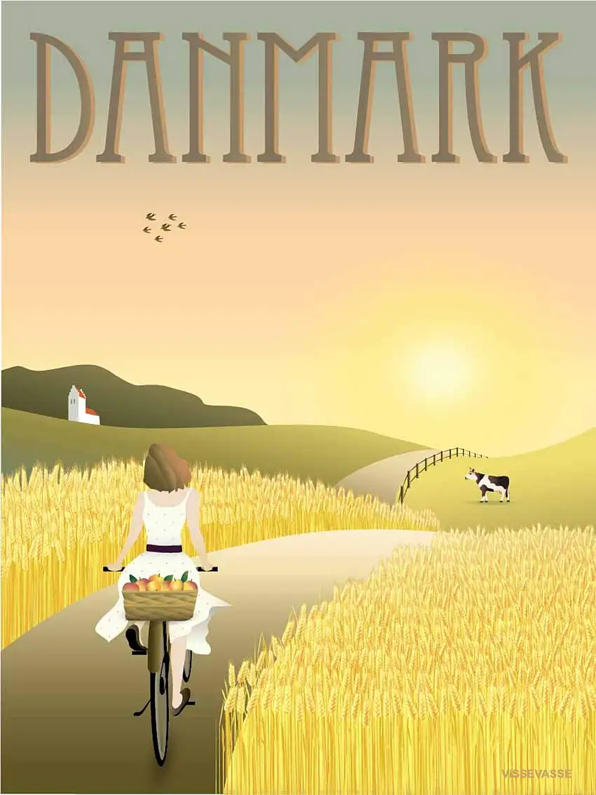 ViSSEVASSE Plakat 'Danmark Markerne' 30 x 40 cm