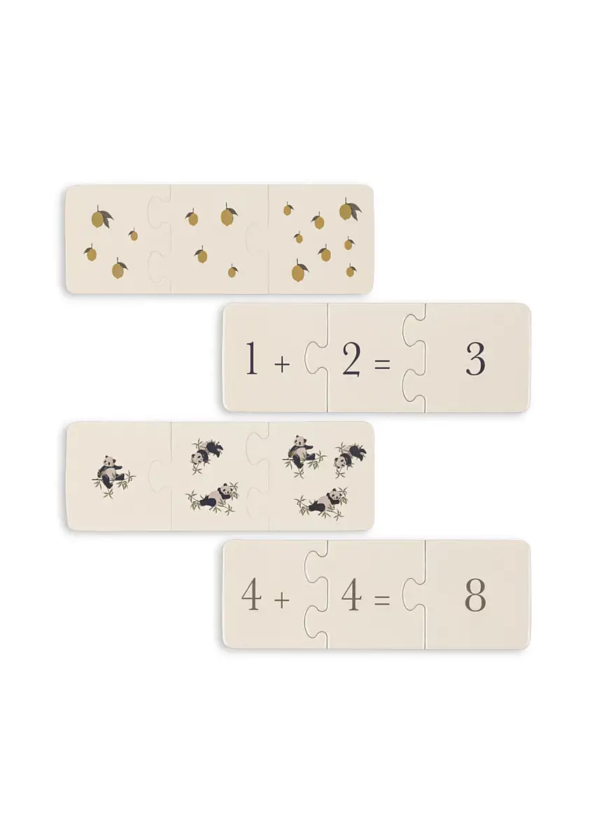 Konges Sløjd Cardboard Puzzle Math Fsc Multi - 27 Brikker