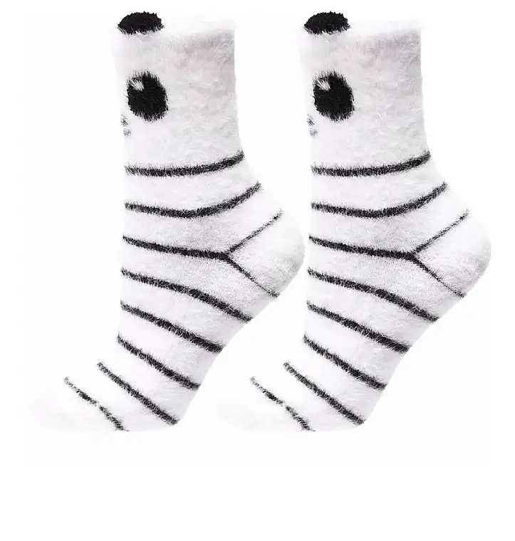 Dame sokker, CDC400-520, hvide med striber 49046526