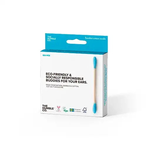 The Humble Co. Vatpinde Bamboo Cotton Blue (100 stk)