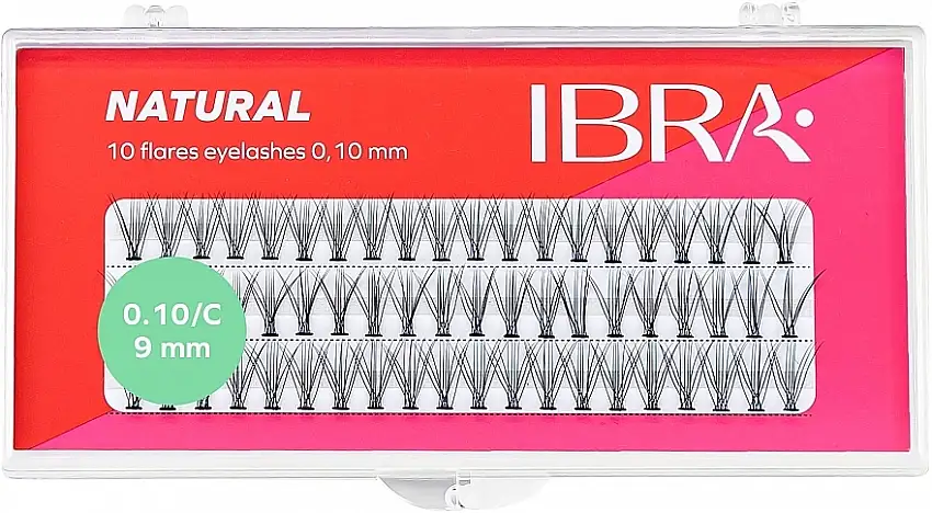 Kunstige Øjenvipper, 0.10-C/9 mm 82528868