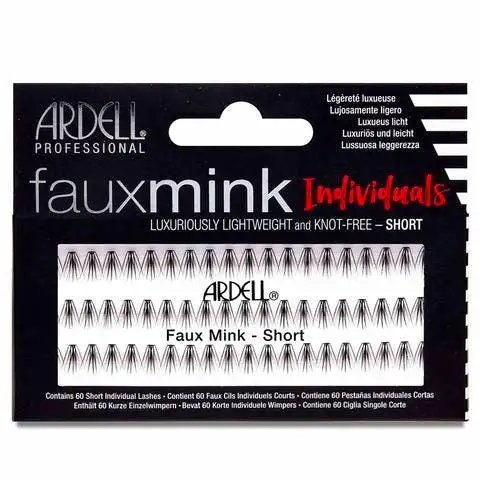 Ardell Faux Mink Individuals Knot-Free Short Black 60 stk