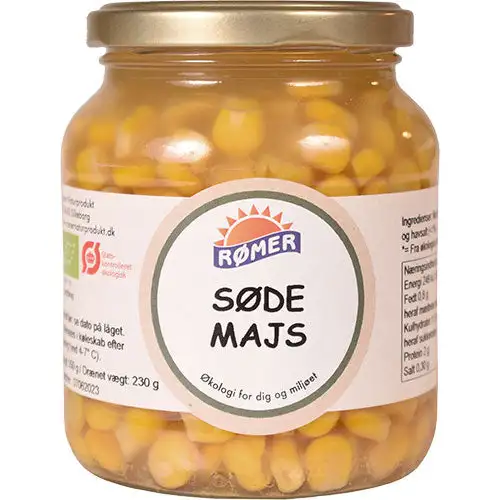 Søde Majs i glas Ø